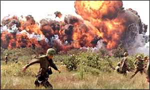 A Napalm attack in Vietnam